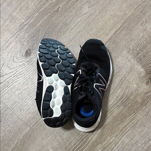 New Balance Black and White Running Shoes